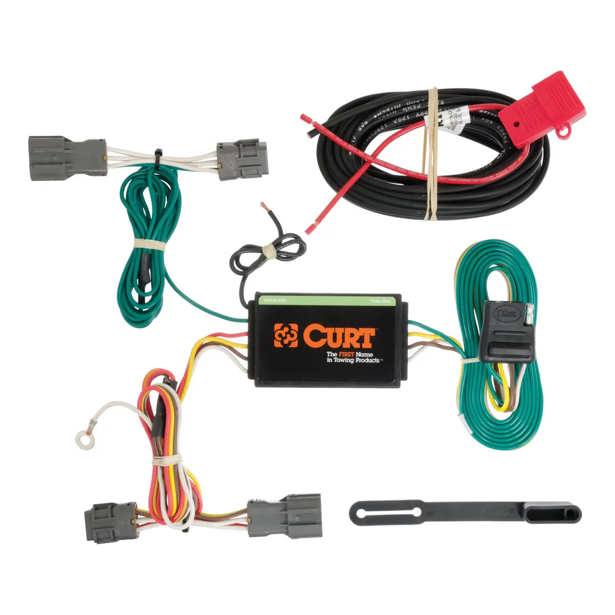 Curt 56184 Vehicle-Side Custom 4-Pin Trailer Wiring Harness, Select Kia Borrego, Hyundai Santa Fe, Sport 1