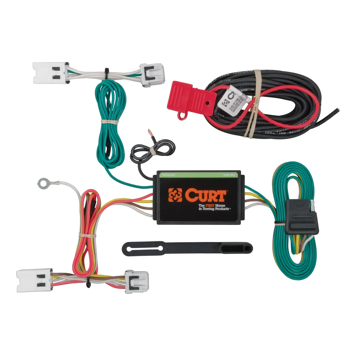 Curt 56205 Vehicle-Side Custom 4-Pin Trailer Wiring Harness, Select Nissan Sentra 1
