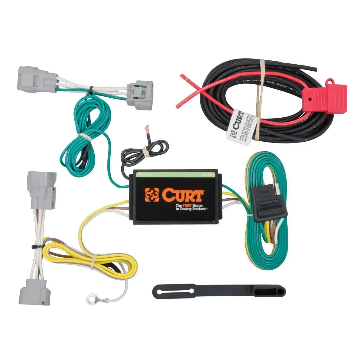 Curt 56208 Vehicle-Side Custom 4-Pin Trailer Wiring Harness, Select Jeep Cherokee 1