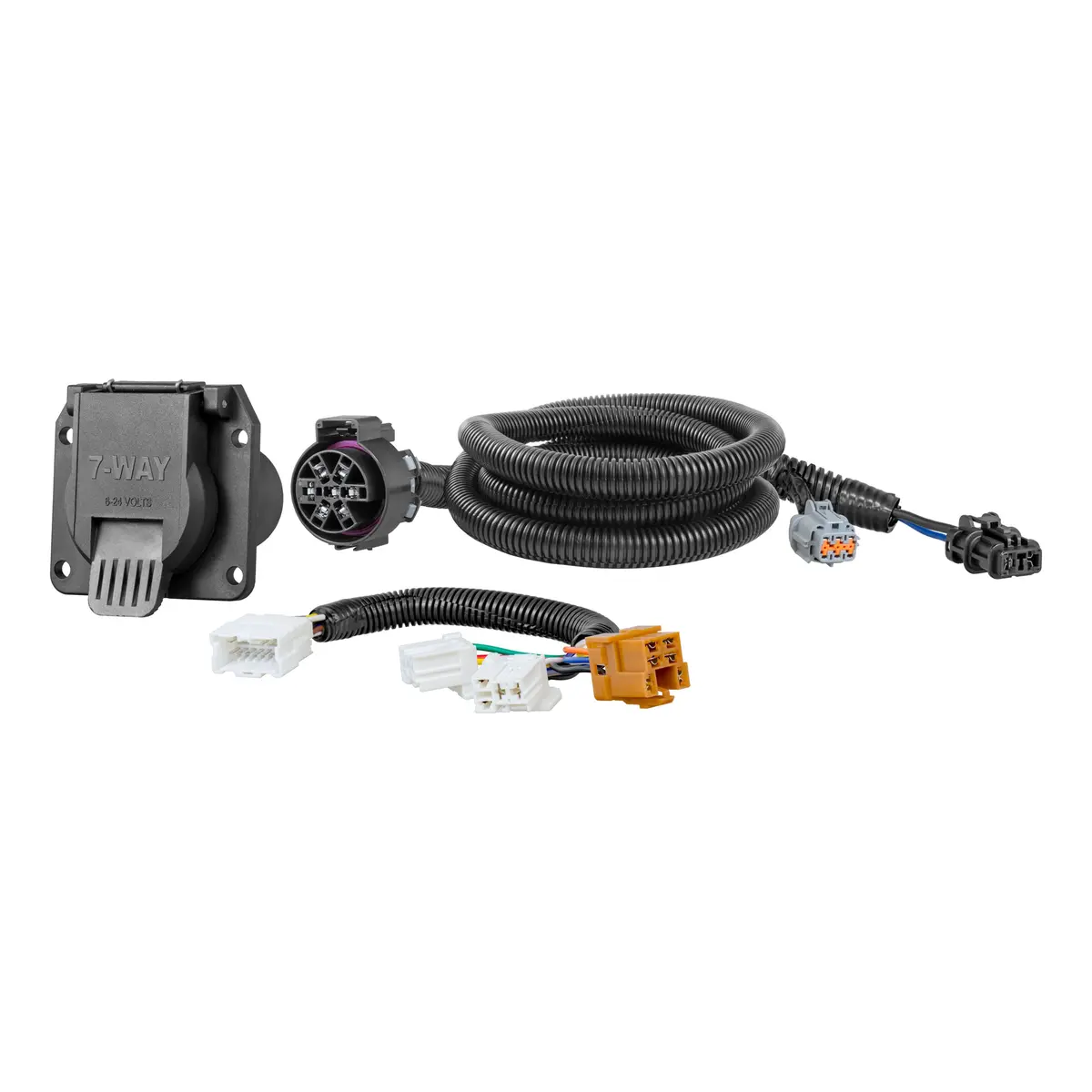 Curt 56226 Vehicle-Side Custom Rv Blade 7-Pin Trailer Wiring Harness For Select Nissan Frontier, Pathfinder, Xterra, Suzuki Equator 1