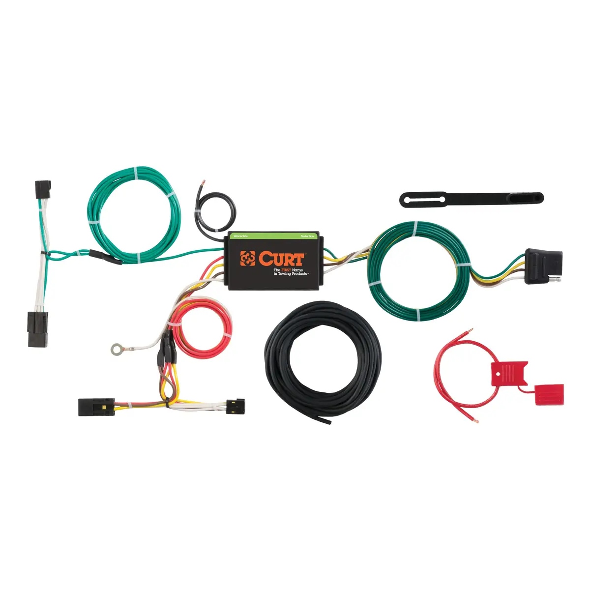 Curt 56257 Vehicle-Side Custom 4-Pin Trailer Wiring Harness, Select Chevrolet Captiva Sport 1
