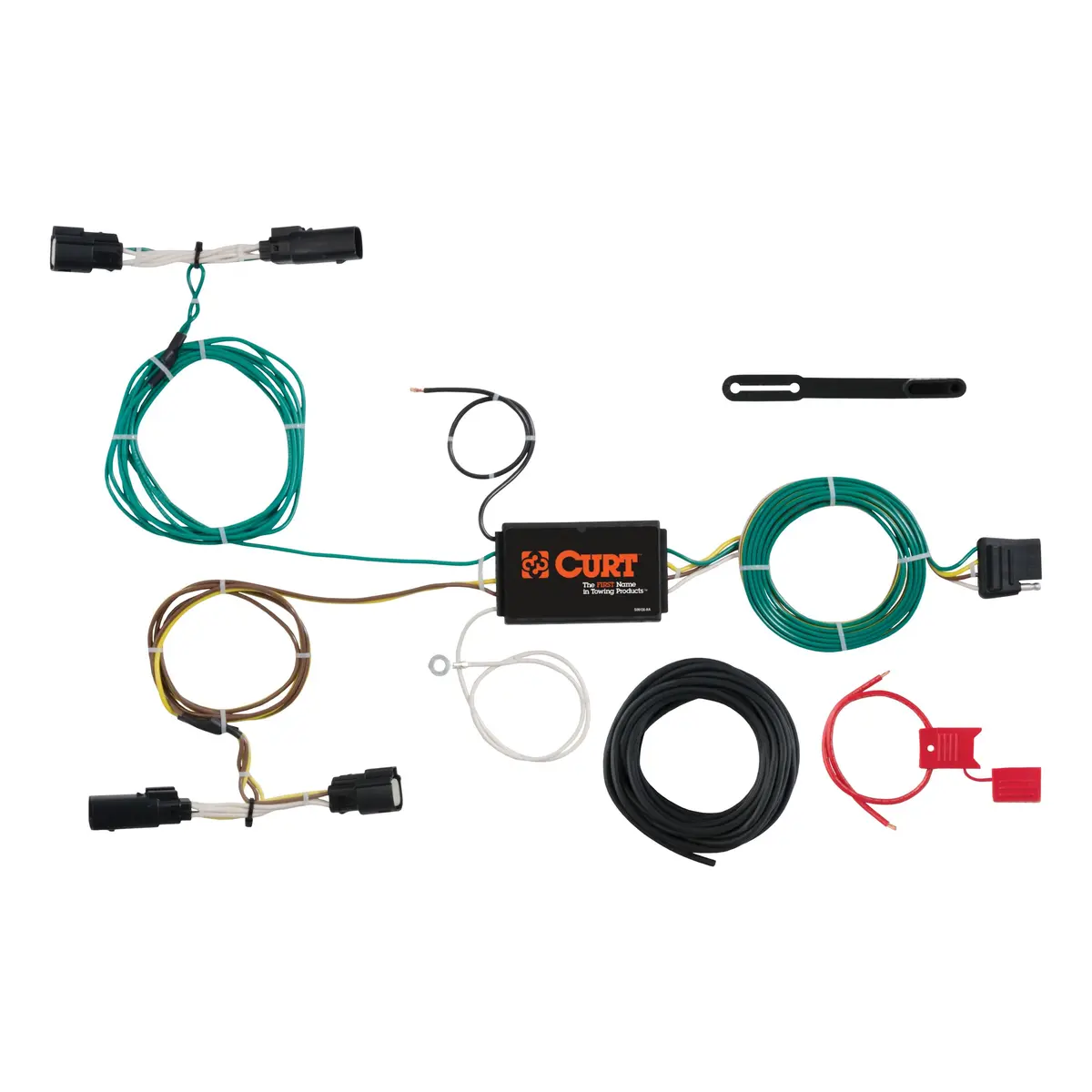 Curt 56272 Vehicle-Side Custom 4-Pin Trailer Wiring Harness, Select Ford Edge 1