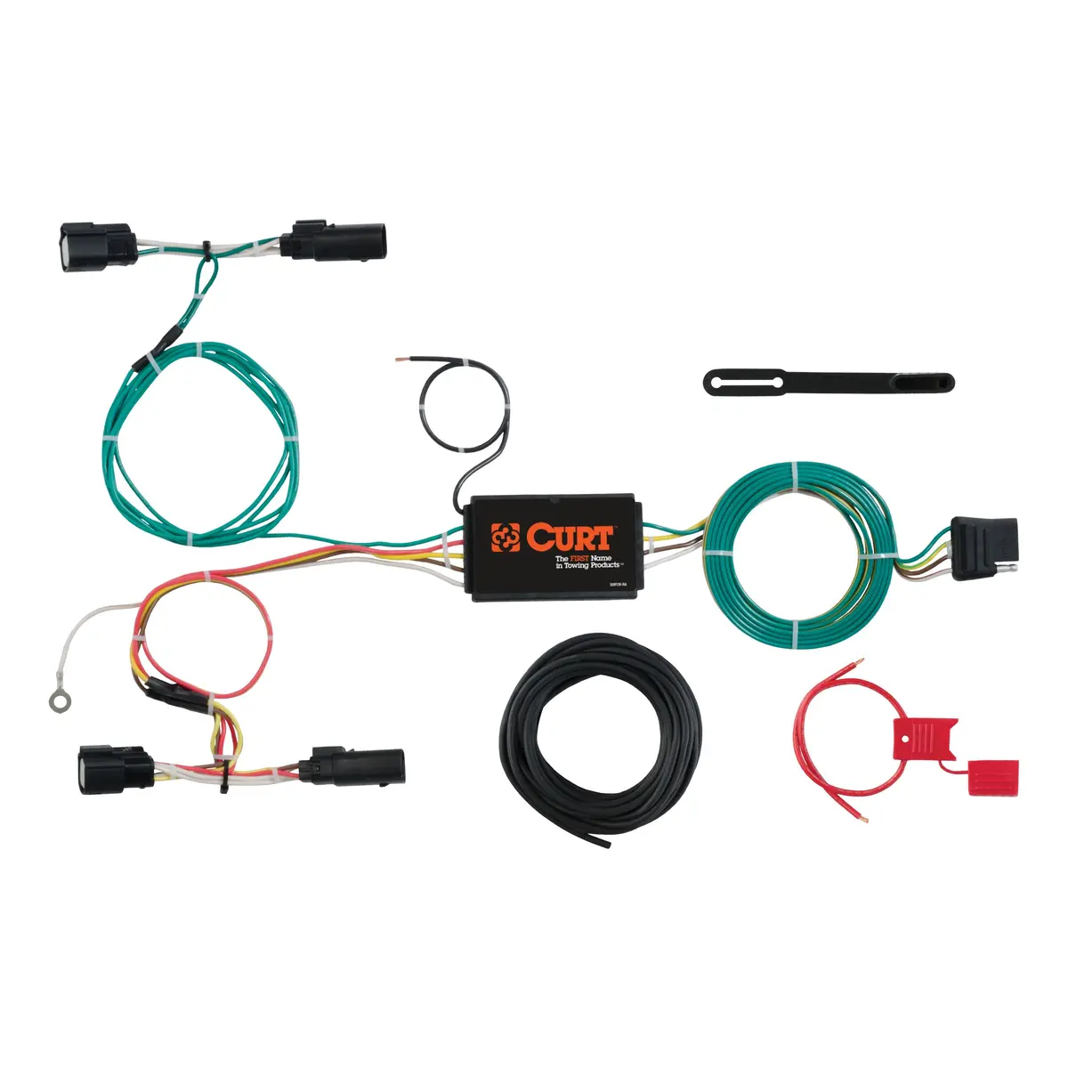 Curt 56273 Vehicle-Side Custom 4-Pin Trailer Wiring Harness, Select Ford Focus Hatchback 1