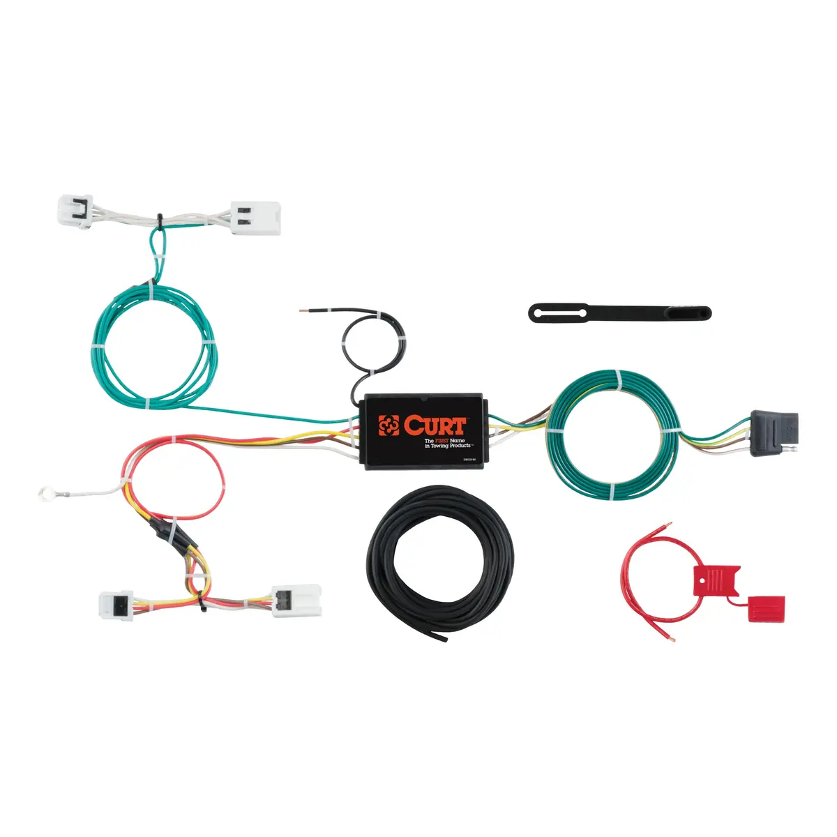 Curt 56279 Vehicle-Side Custom 4-Pin Trailer Wiring Harness, Select Chevrolet City Express, Nissan Nv200 1