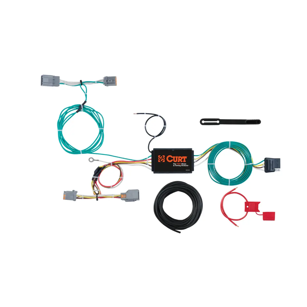 Curt 56287 Vehicle-Side Custom 4-Pin Trailer Wiring Harness, Select Volvo V60 1