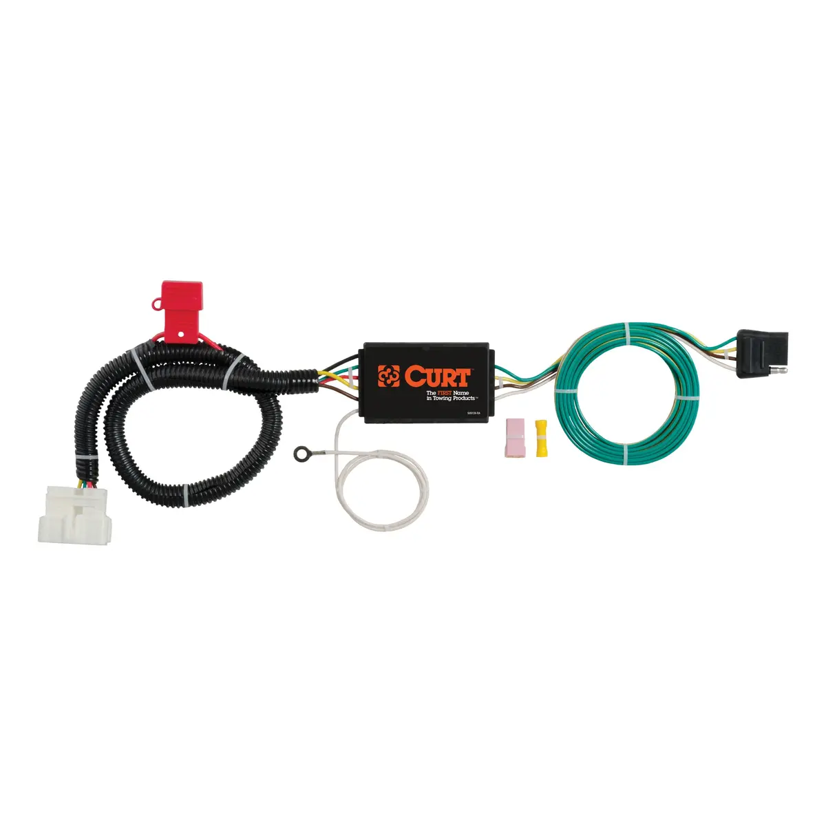 Curt 56291 Vehicle-Side Custom 4-Pin Trailer Wiring Harness, Select Honda Pilot, Passport 1