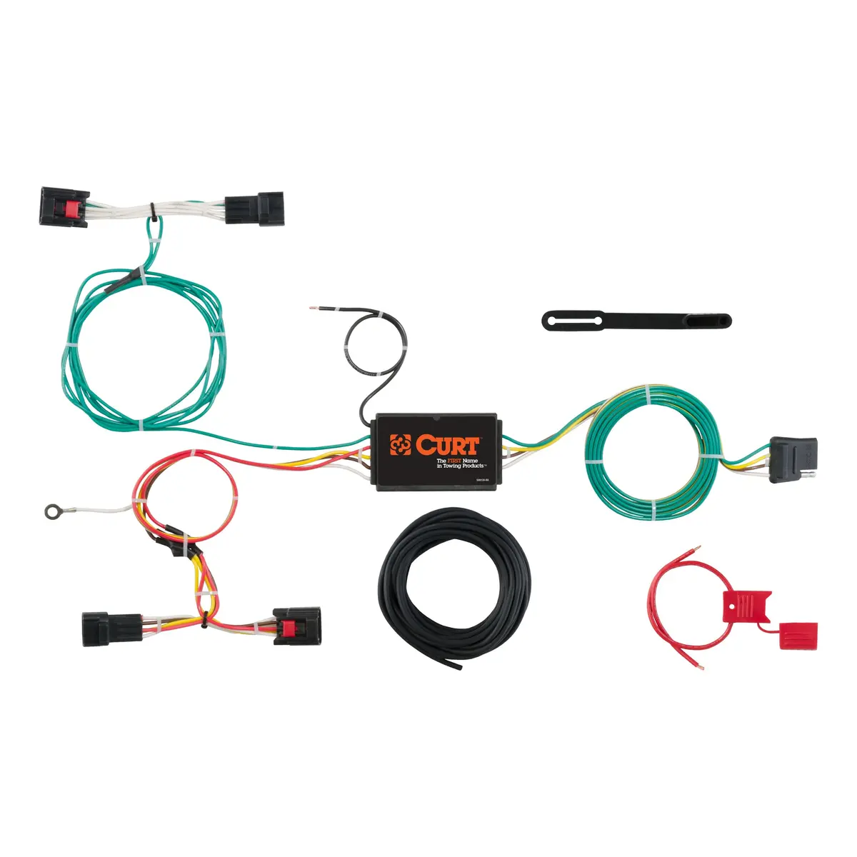 Curt 56297 Vehicle-Side Custom 4-Pin Trailer Wiring Harness, Select Land Rover Discovery Sport 1
