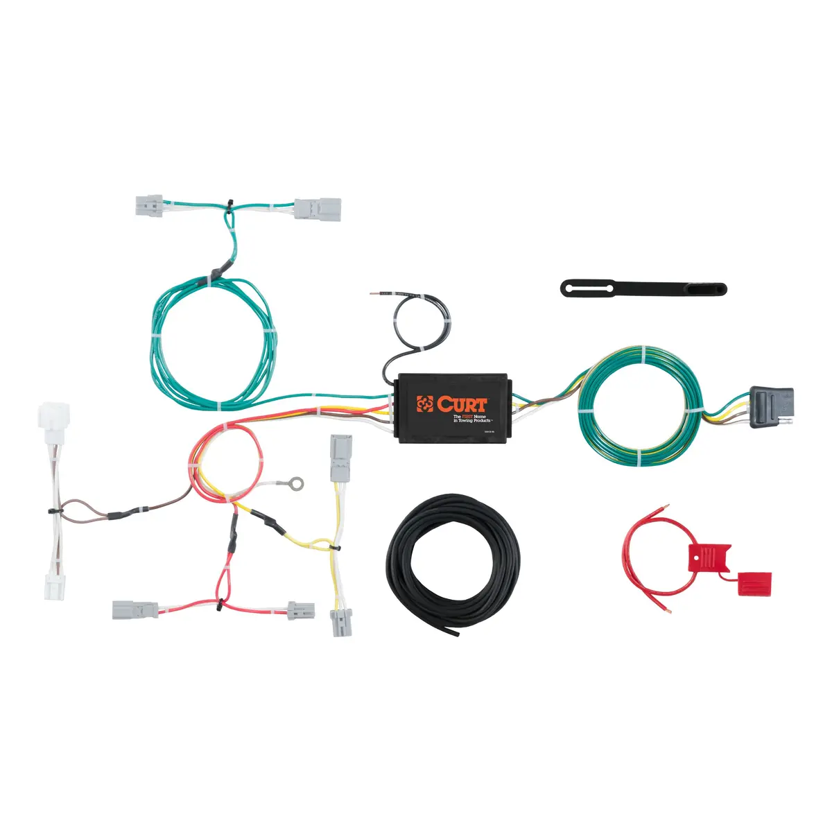 Curt 56299 Vehicle-Side Custom 4-Pin Trailer Wiring Harness, Select Honda Accord Sedan 1
