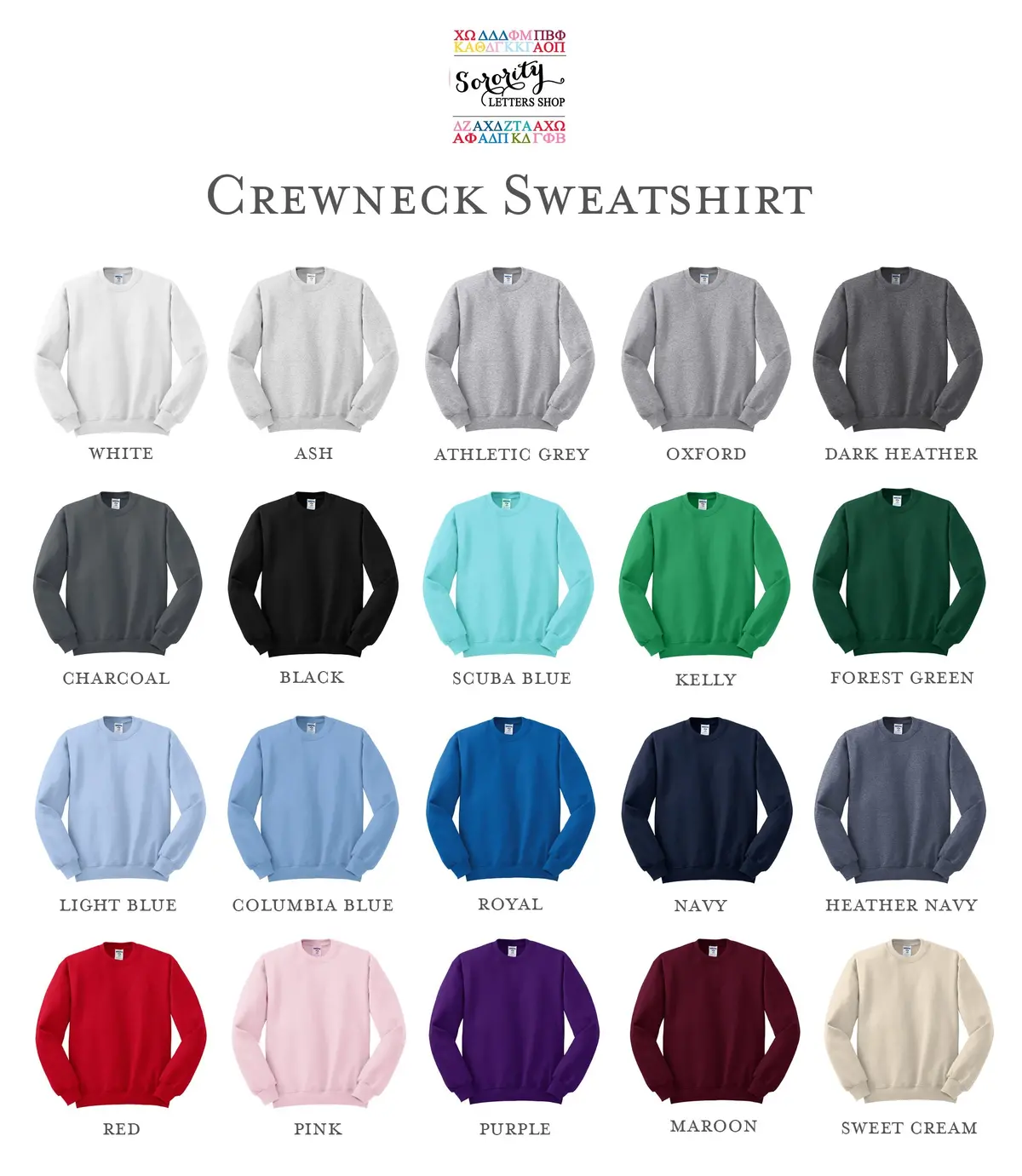 Kappa Delta Monochromatic Puff Crewneck Sweatshirt - Kay Dee 3