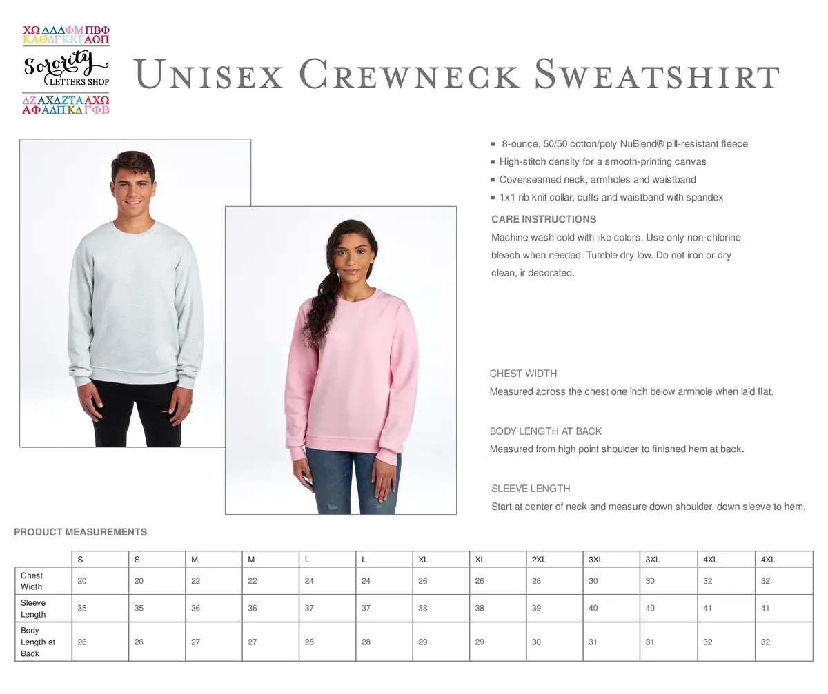 Kappa Delta Monochromatic Puff Crewneck Sweatshirt - Kay Dee 4