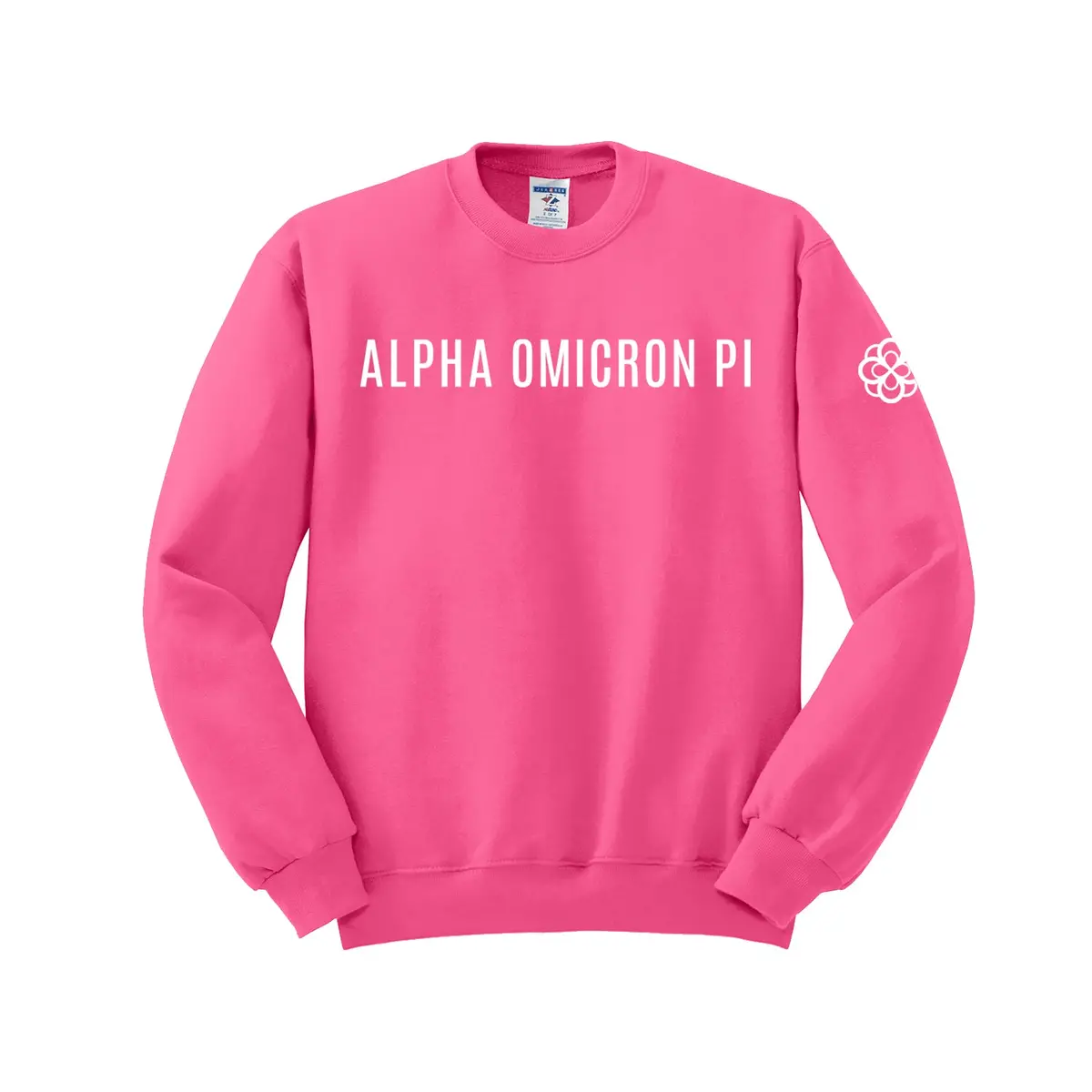 Alpha Omicron Pi Infinity Rose Sweatshirt - Soft Crewneck Hoodie