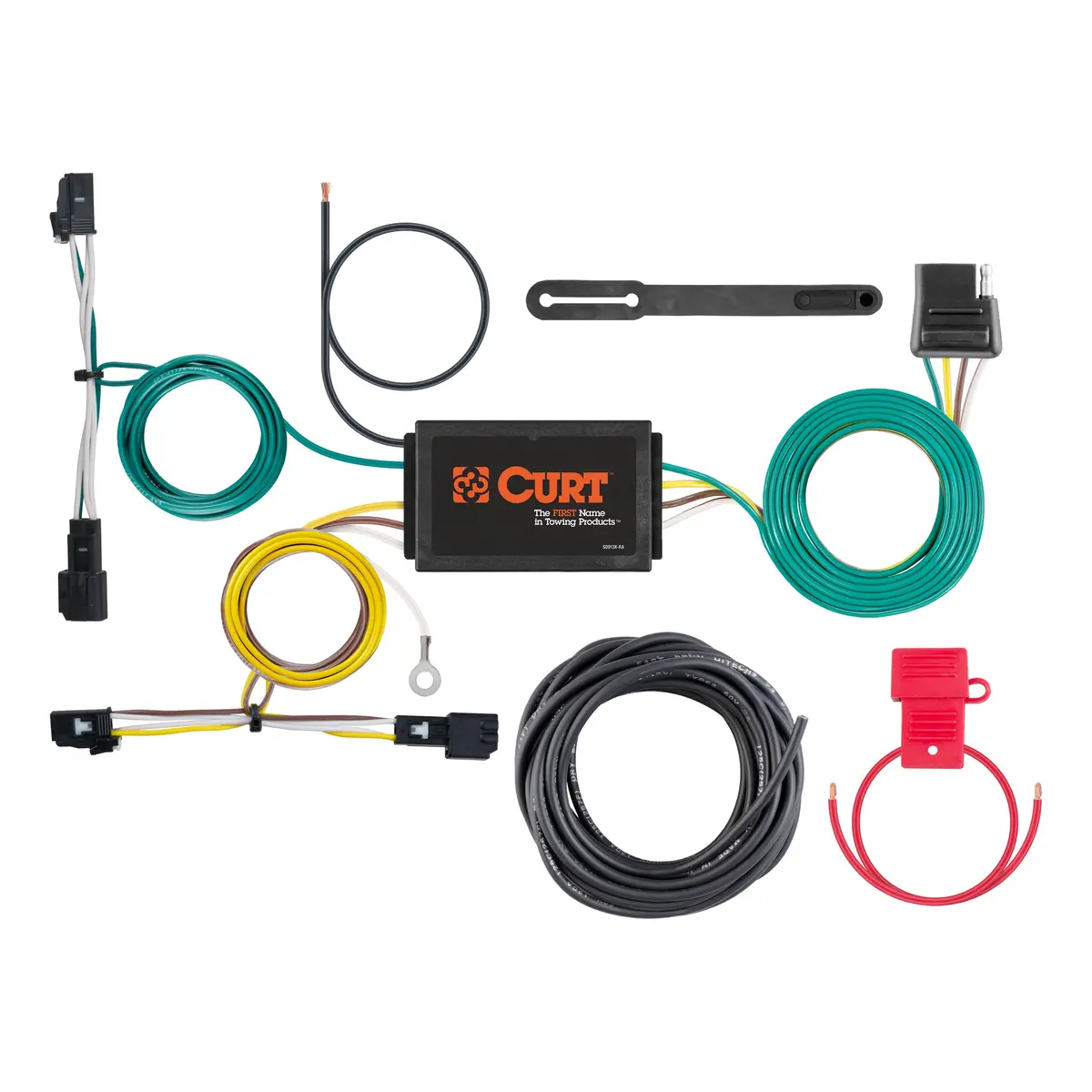Curt 56313 Vehicle-Side Custom 4-Pin Trailer Wiring Harness, Select Chevrolet Malibu Premier 1