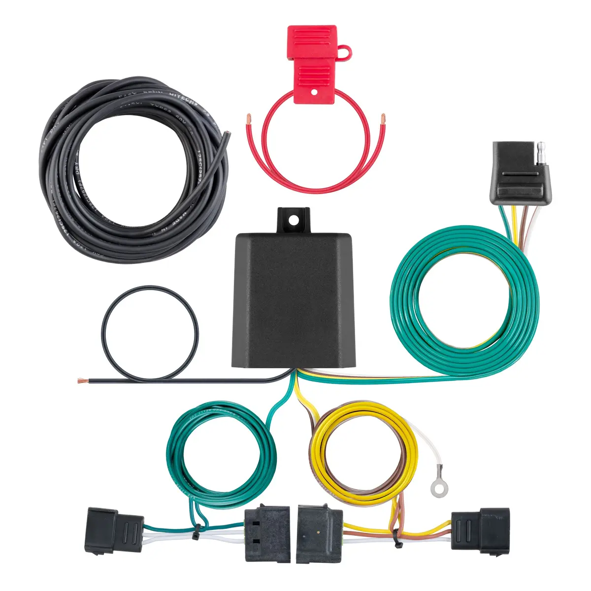 Curt 56329 Vehicle-Side Custom 4-Pin Trailer Wiring Harness, Select Ford Edge, Escape, Freestar, Lincoln Mkx, Mazda Tribute 1