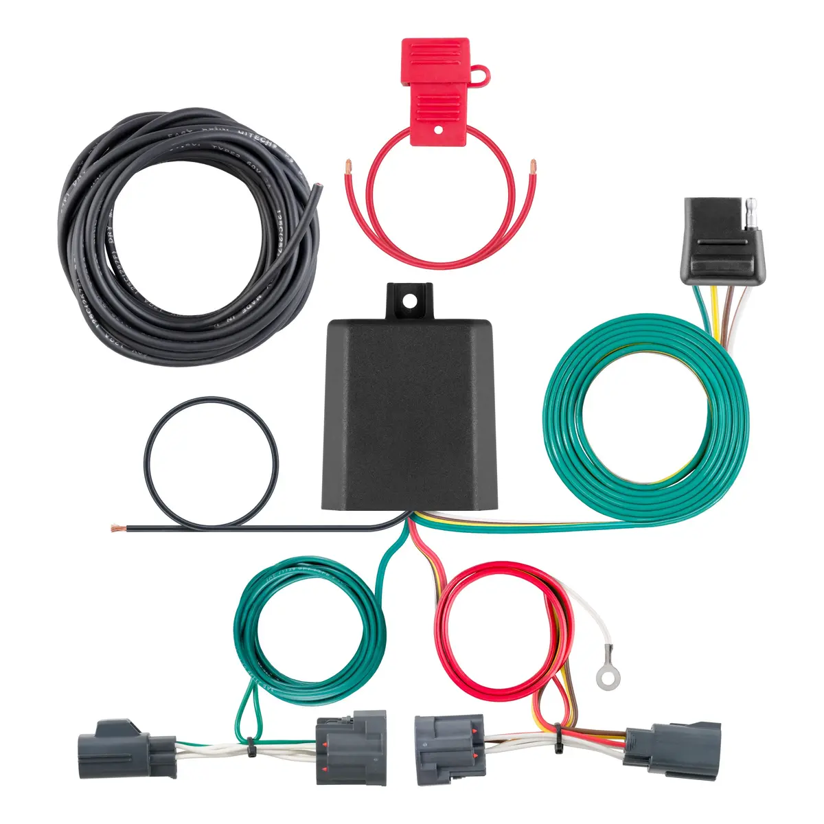 Curt 56334 Vehicle-Side Custom 4-Pin Trailer Wiring Harness, Select Dodge Nitro, Jeep Liberty 1
