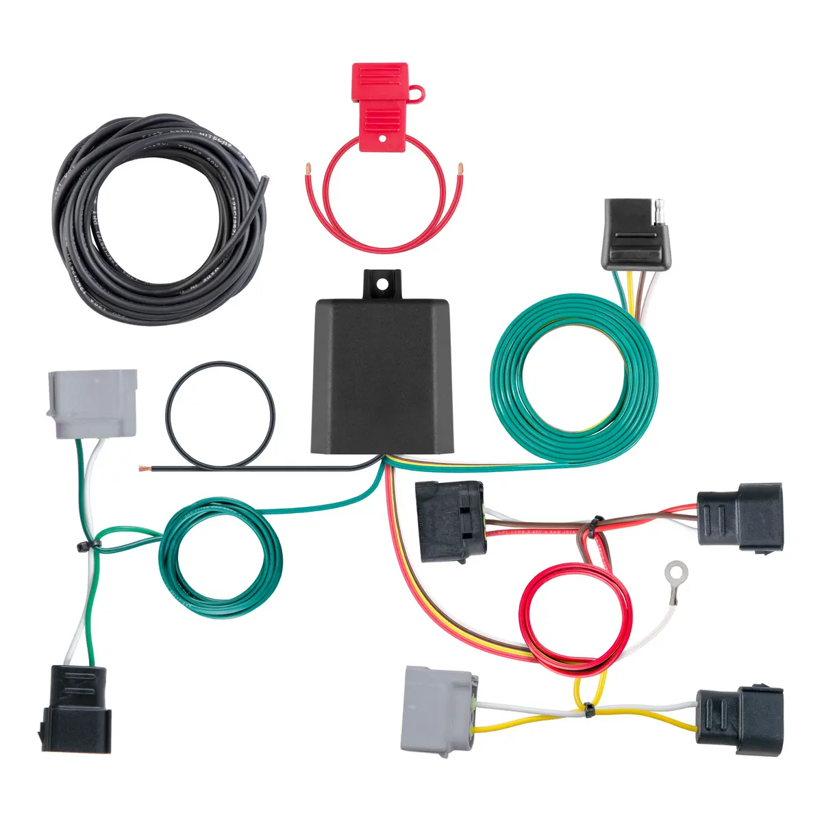 Curt 56345 Vehicle-Side Custom 4-Pin Trailer Wiring Harness, Select Ford Escape, Mazda Tribute 1