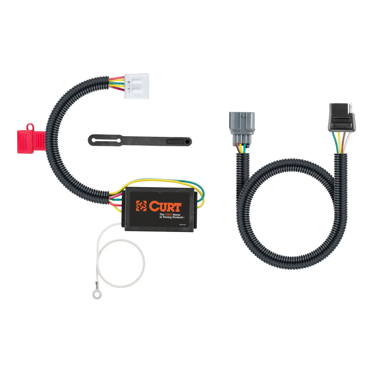 Curt 56365 Vehicle-Side Custom 4-Pin Trailer Wiring Harness, Select Honda Pilot, Ridgeline 1