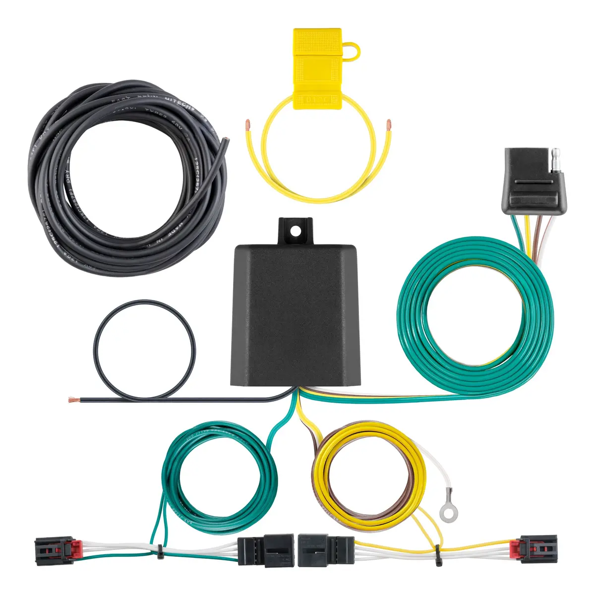 Curt 56374 Vehicle-Side Custom 4-Pin Trailer Wiring Harness, Select Volkswagen Golf R 1