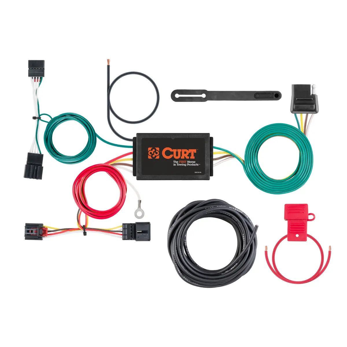 Curt 56380 Vehicle-Side Custom 4-Pin Trailer Wiring Harness, Select Volkswagen Beetle 1