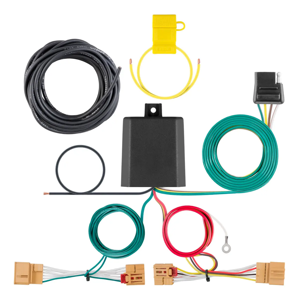 Curt 56383 Vehicle-Side Custom 4-Pin Trailer Wiring Harness, Select Volkswagen Atlas 1