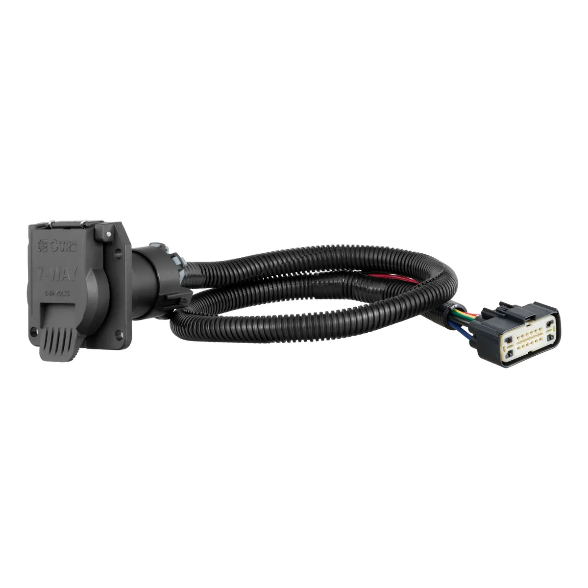 Curt 56393 Vehicle-Side Custom Rv Blade 7-Pin Trailer Wiring Harness, Select Chevrolet Traverse, Buick Enclave 1