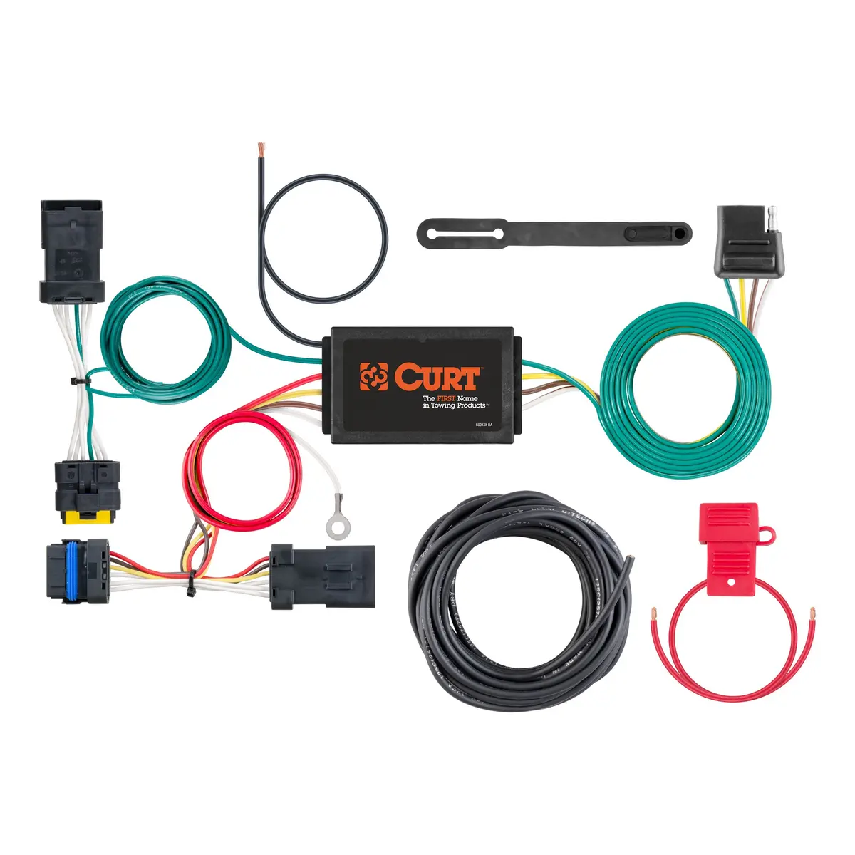 Curt 56400 Vehicle-Side Custom 4-Pin Trailer Wiring Harness, Select Nissan Versa 1