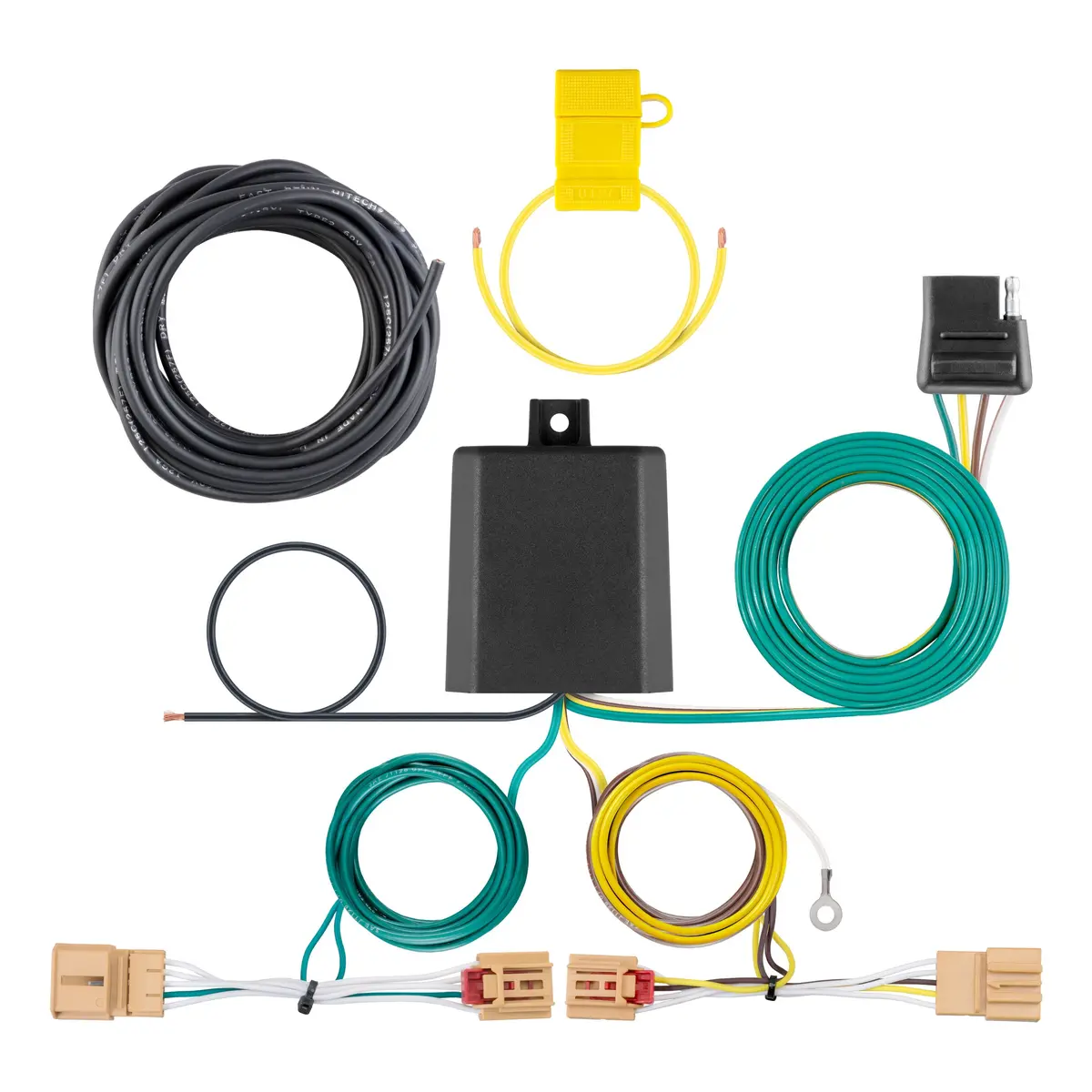 Curt 56403 Vehicle-Side Custom 4-Pin Trailer Wiring Harness, Select Volkswagen Tiguan 1