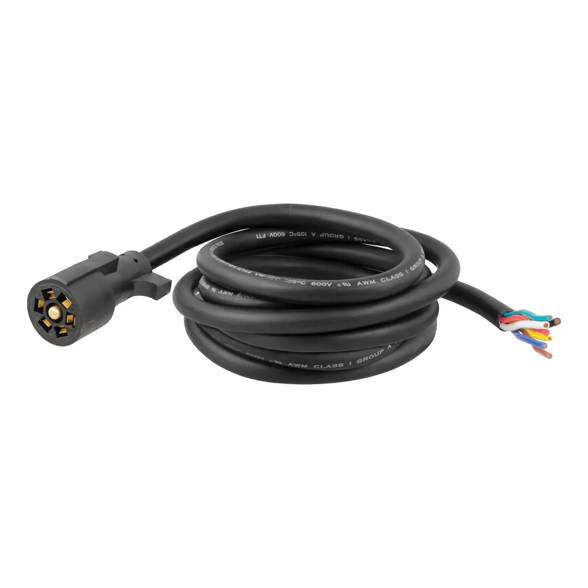 Curt 56623 Replacement 7-Way Rv Blade Trailer Wiring Harness, Trailer Side, 10-Foot Wires, 7 Pin Trailer Wiring 1