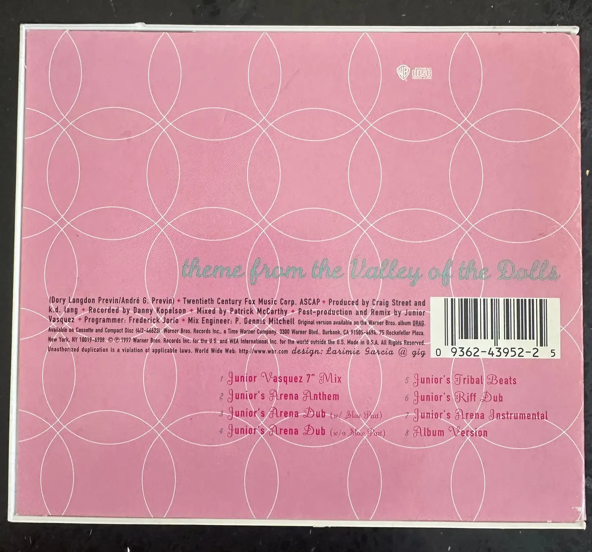 K.D. Lang - Theme Form The Valley Of The Dolls (Us Maix-Cd Single) Used 2