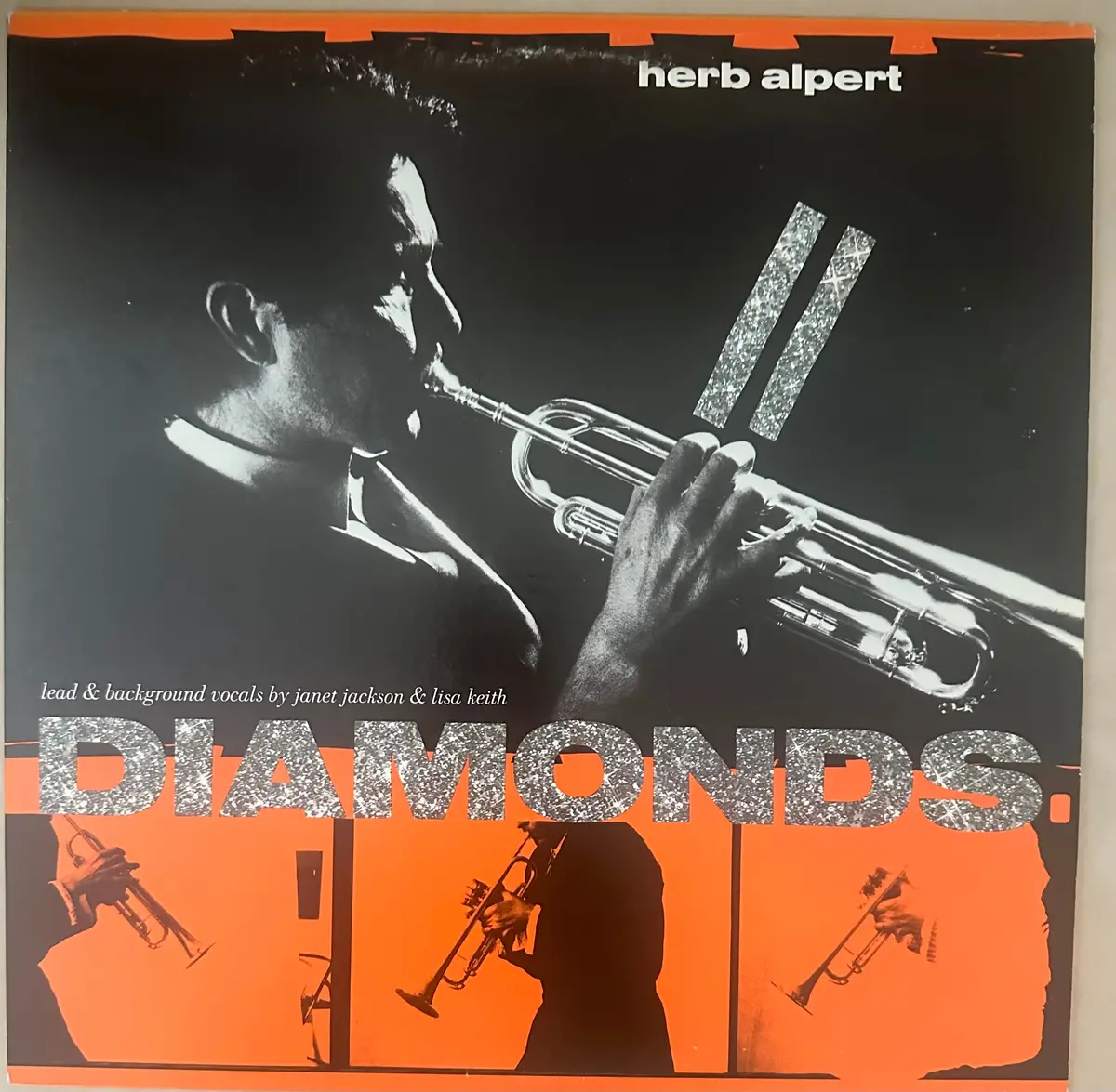 Herb Alpert Ft: Janet Jackson -- Diamonds 12" Single Lp Vinyl - Used 1
