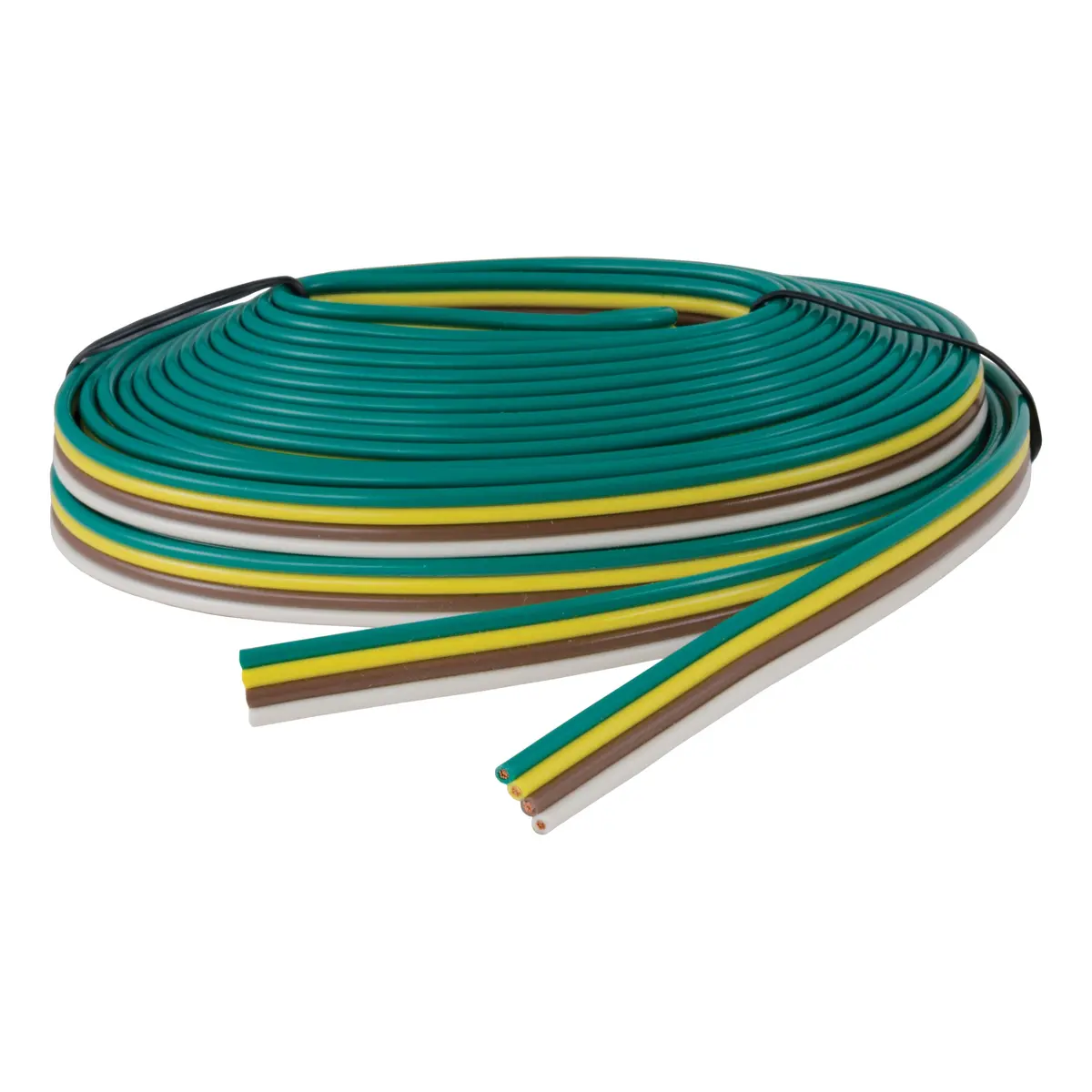 Curt 57001 Bonded Trailer Wiring, 25-Foot Spool, 4 Pin Trailer Wiring 1
