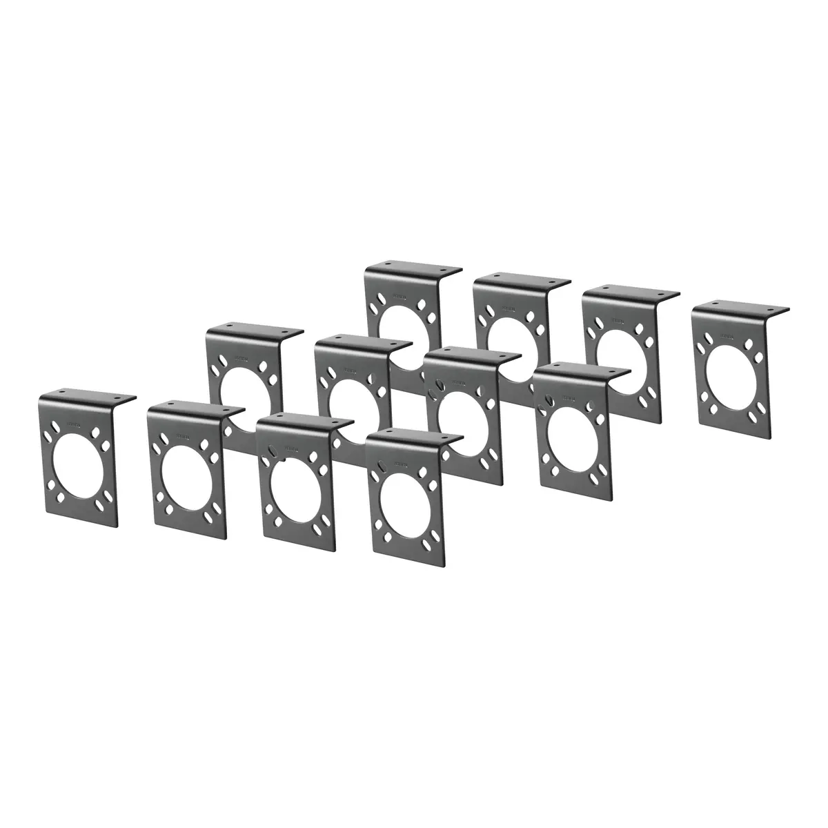 Curt 57205 Vehicle-Side Trailer Wiring Harness Mounting Brackets For 7-Way Rv Blade, 12-Pack 1