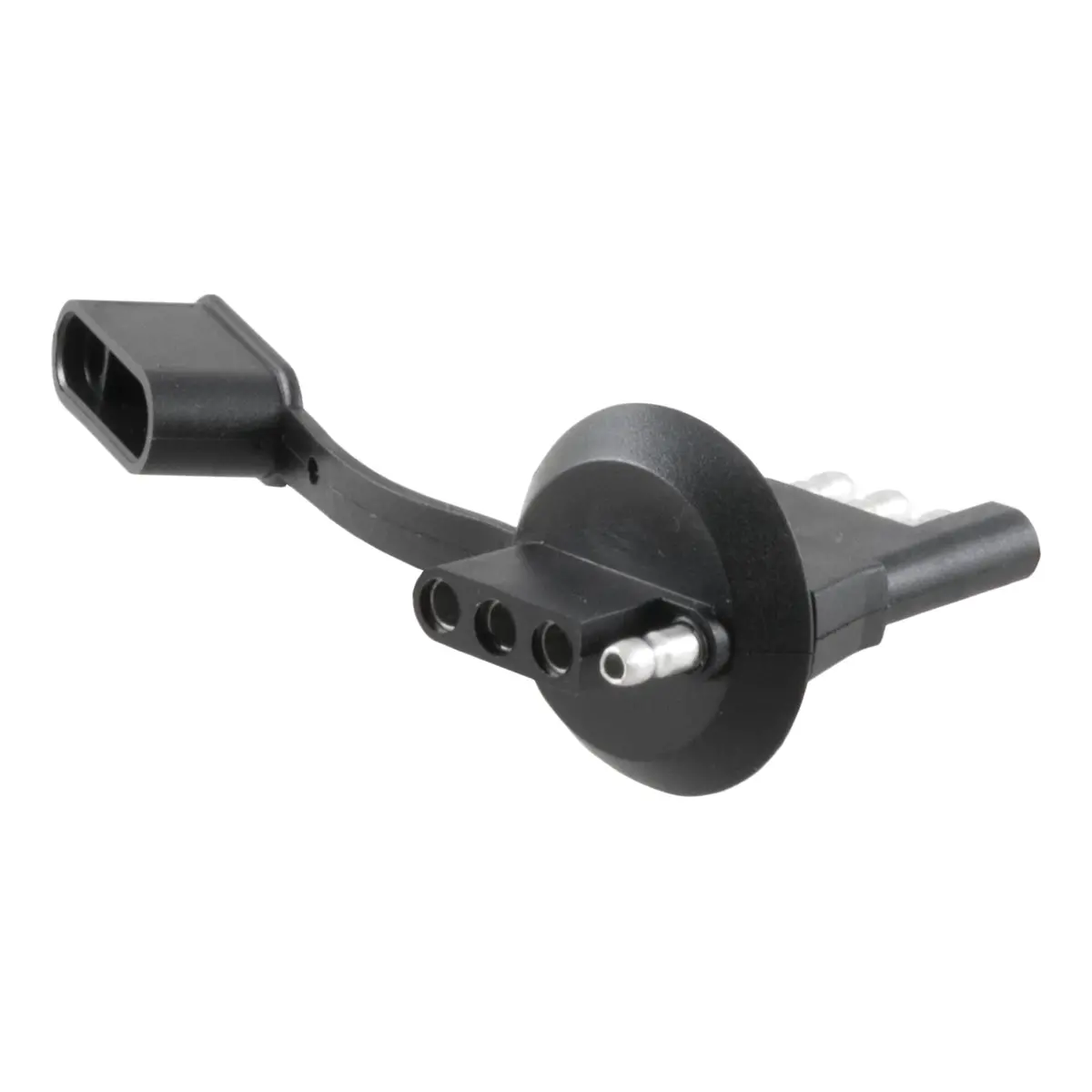 Curt 57404 4-Way Flat Vehicle-Side Trailer Wiring Adapter For 1-1/4-Inch License Plate Light Hole 1