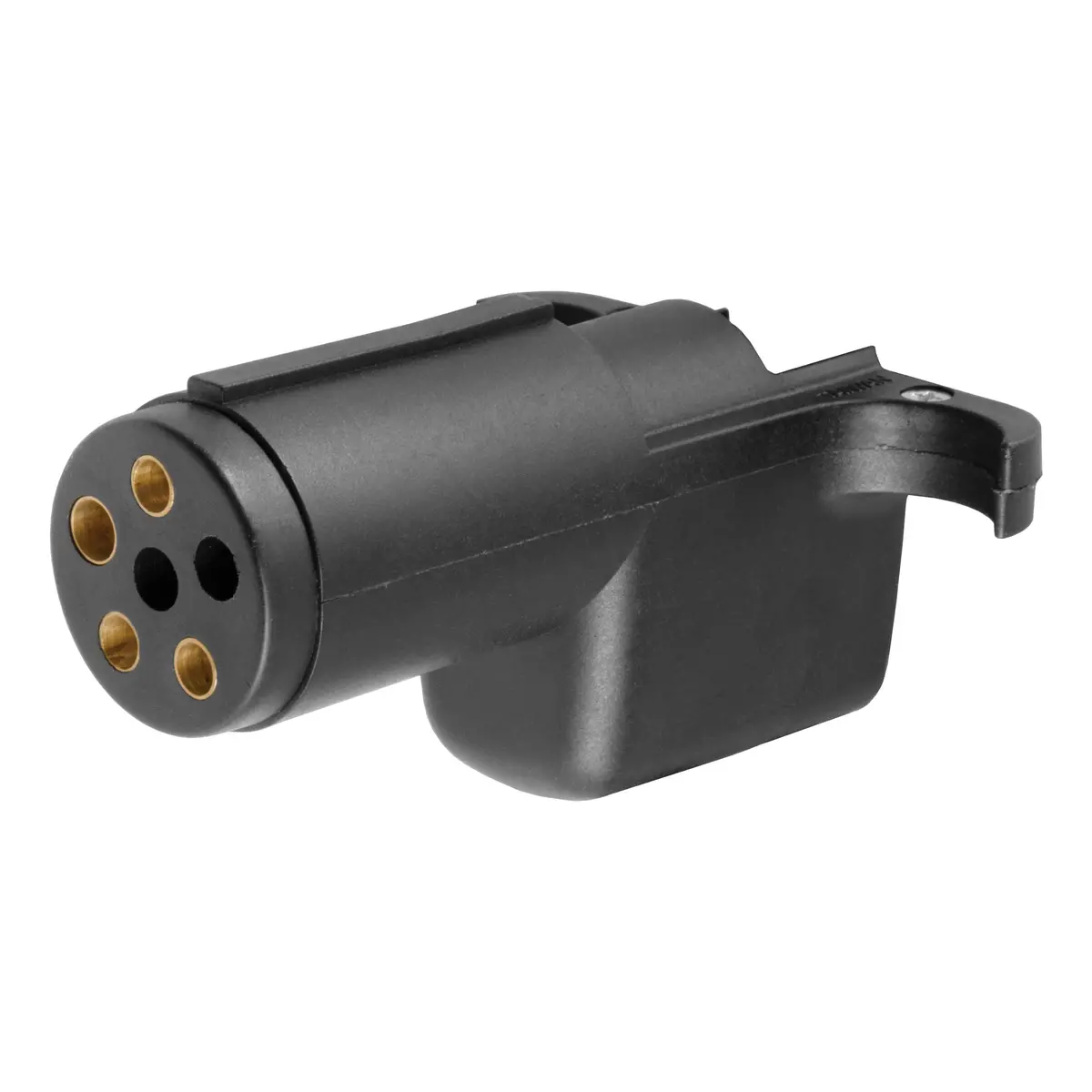 Curt 57621 Towing Electrical Adapter, 6-Way Round Vehicle Side To 4-Way Flat Trailer Side 1