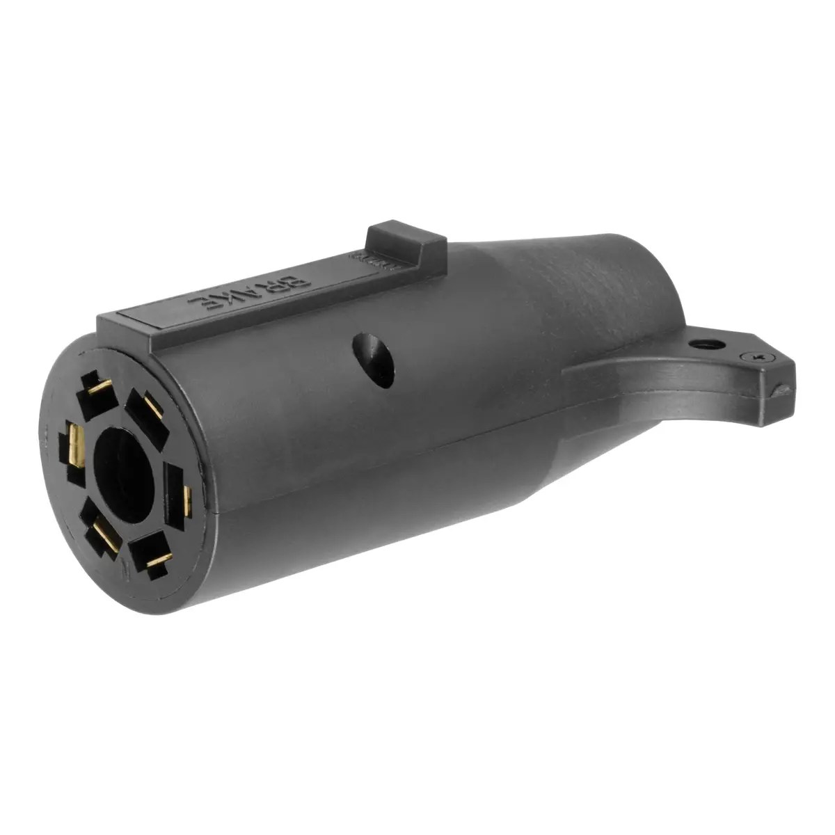 Curt 57660 7-Way Rv Blade Vehicle-Side To 6-Way Round Trailer Wiring Adapter, Center Pin Brake Lights 1