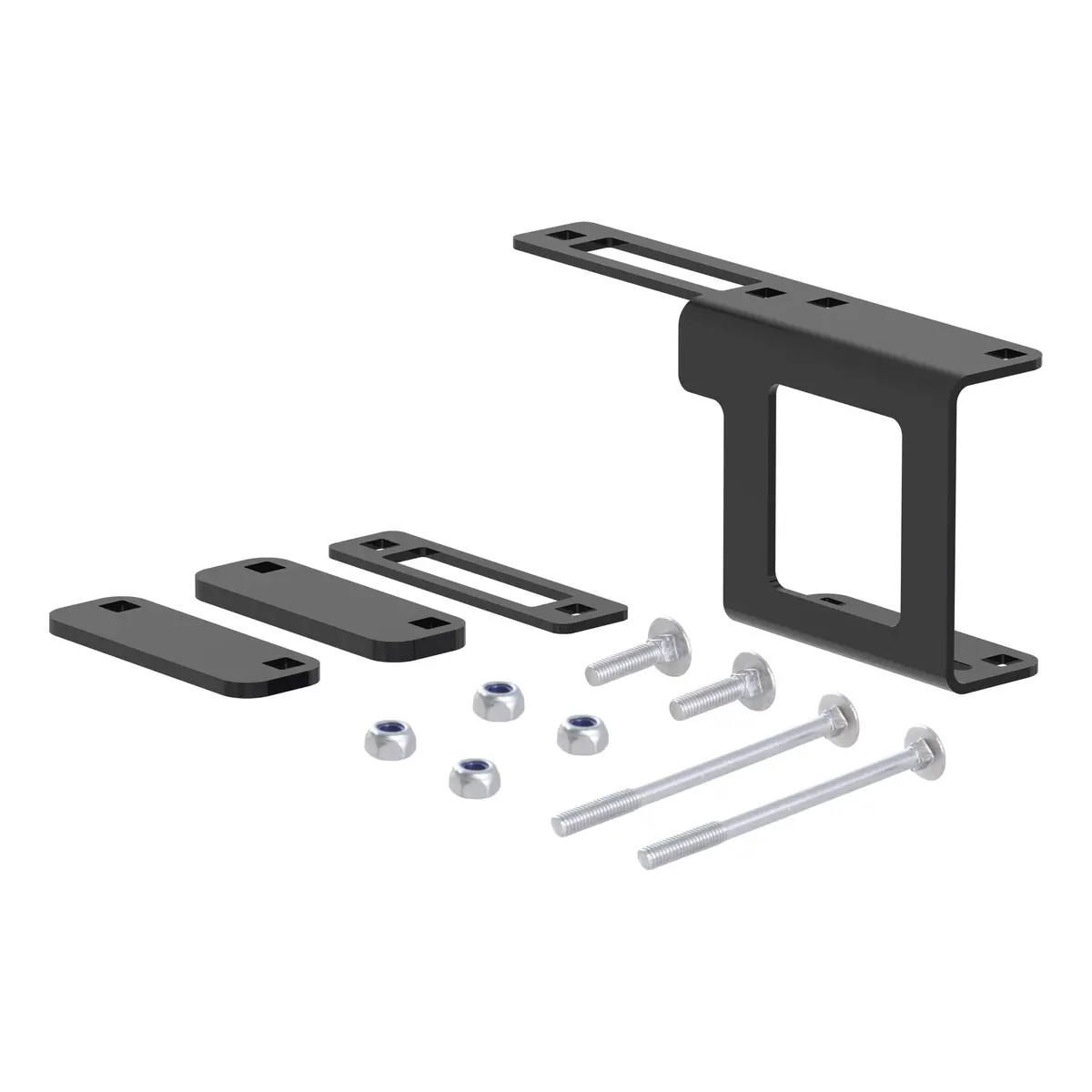 Curt 58002 Easy-Mount Vehicle Trailer Wiring Harness Connector Mounting Bracket For 4-Way Or 5-Way Flat, Fits 1-1/4-Inch Receiver 1