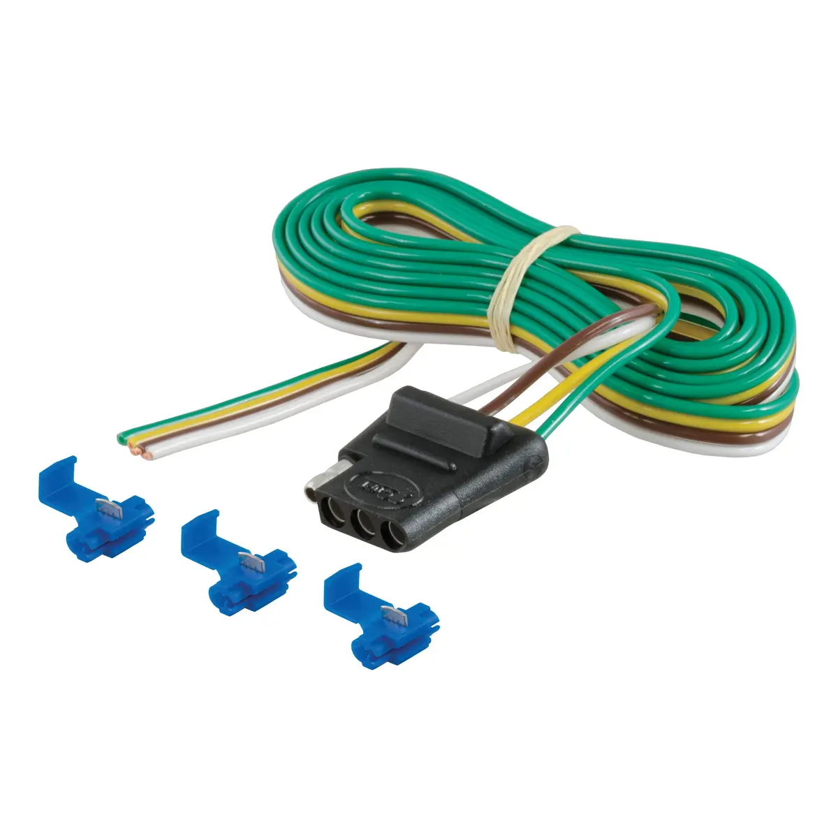 Curt 58044 Vehicle-Side 4-Way Trailer Wiring Harness With 60-Inch Wires, 4-Pin Trailer Wiring 1