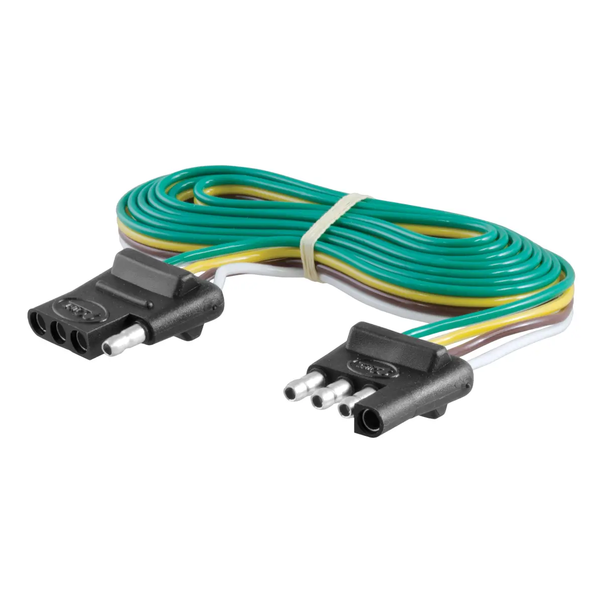 Curt 58050 Vehicle-Side And Trailer-Side 4-Way Trailer Wiring Harness With 72-Inch Wires, 4-Pin Trailer Wiring 1