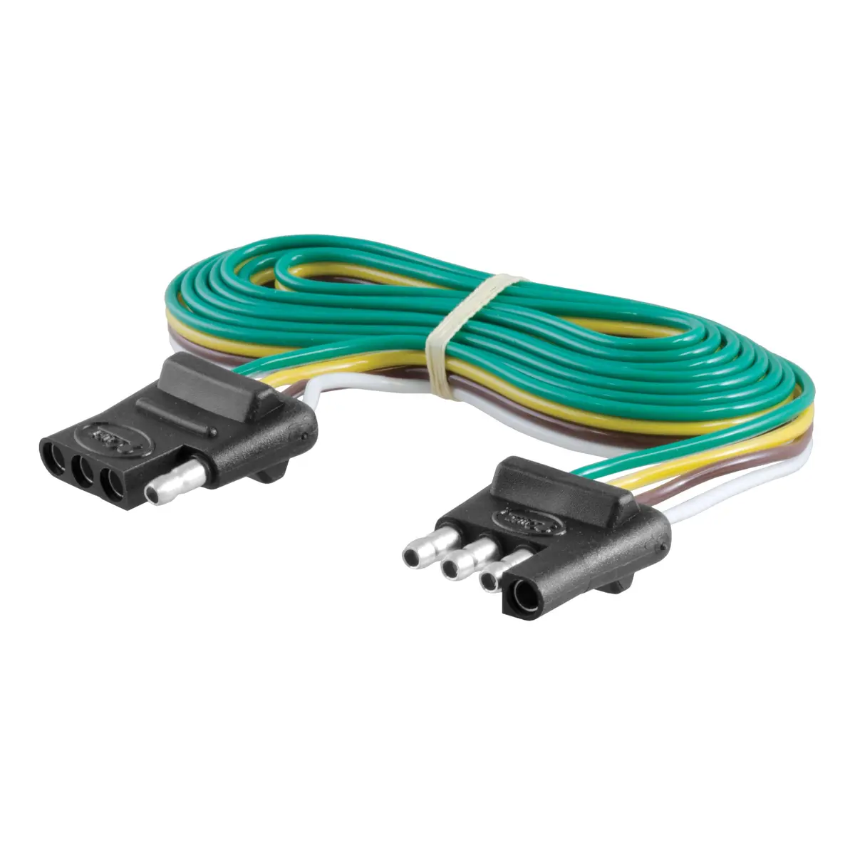 Curt 58051 Vehicle-Side And Trailer-Side 4-Way Trailer Wiring Harness With 72-Inch Wires, 4-Pin Trailer Wiring 1