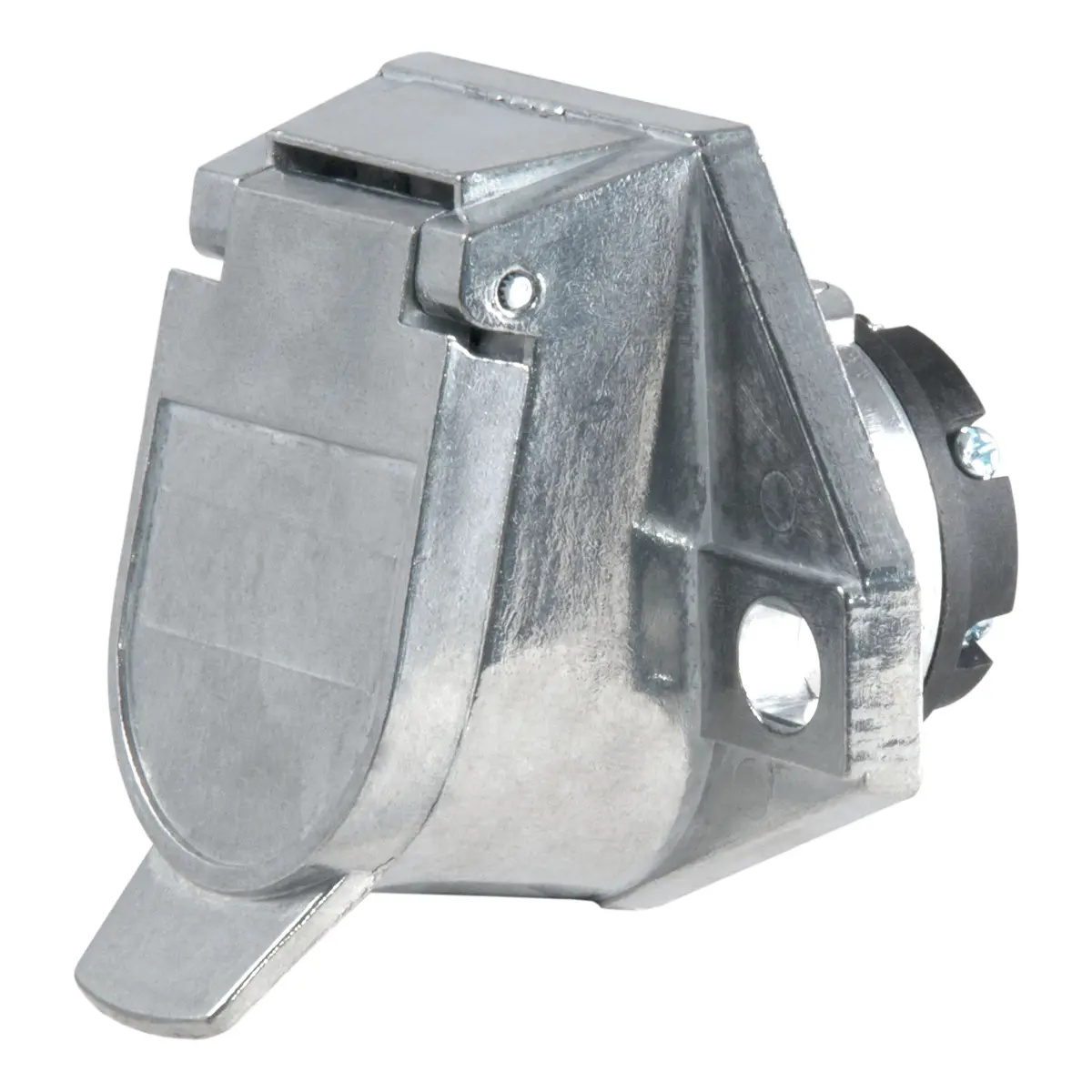 Curt 58170 Vehicle-Side 7-Way Round Trailer Wiring Harness Socket, 7-Pin Trailer Wiring 1