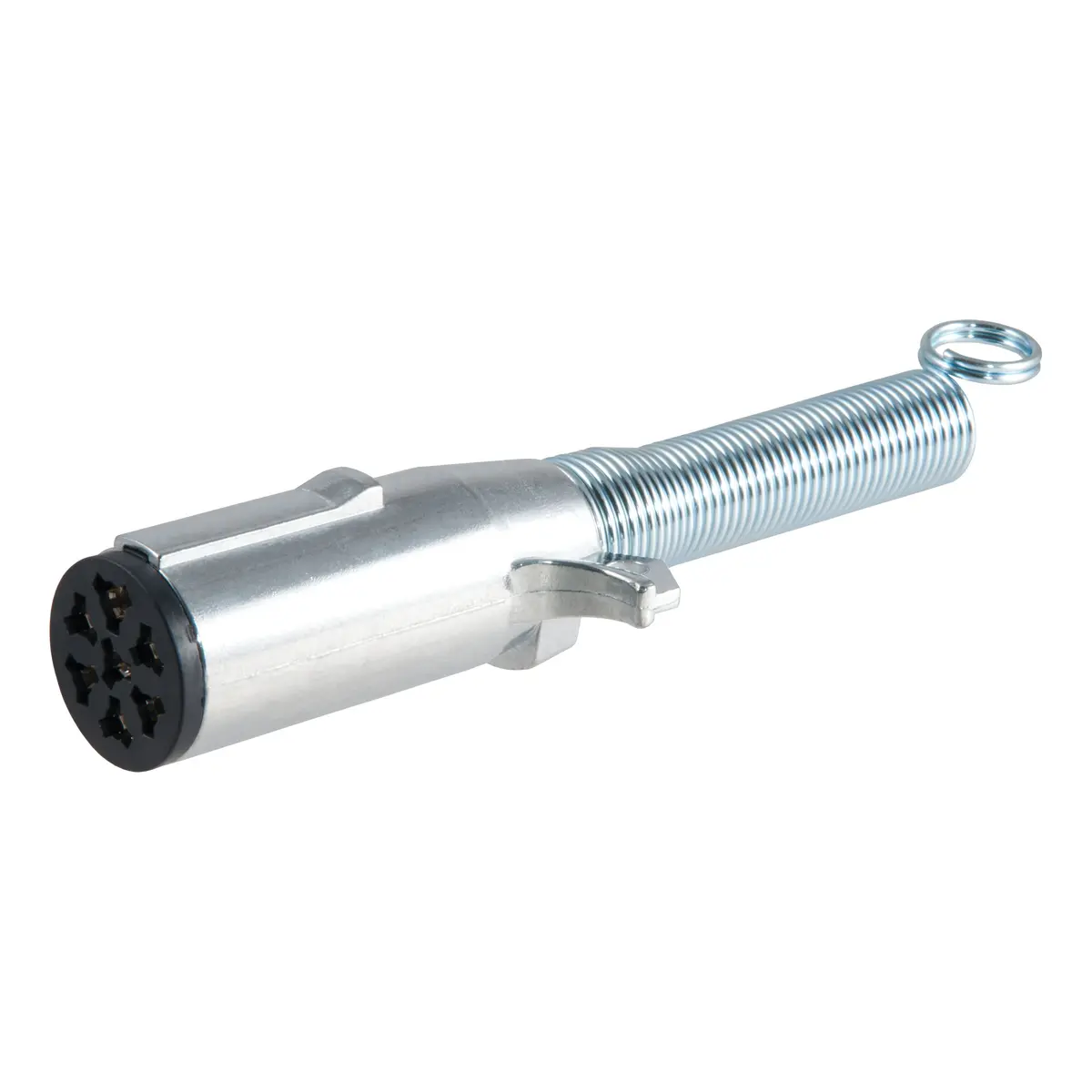 Curt 58181 Trailer-Side 7-Way Round Wiring Harness Socket With Spring 1