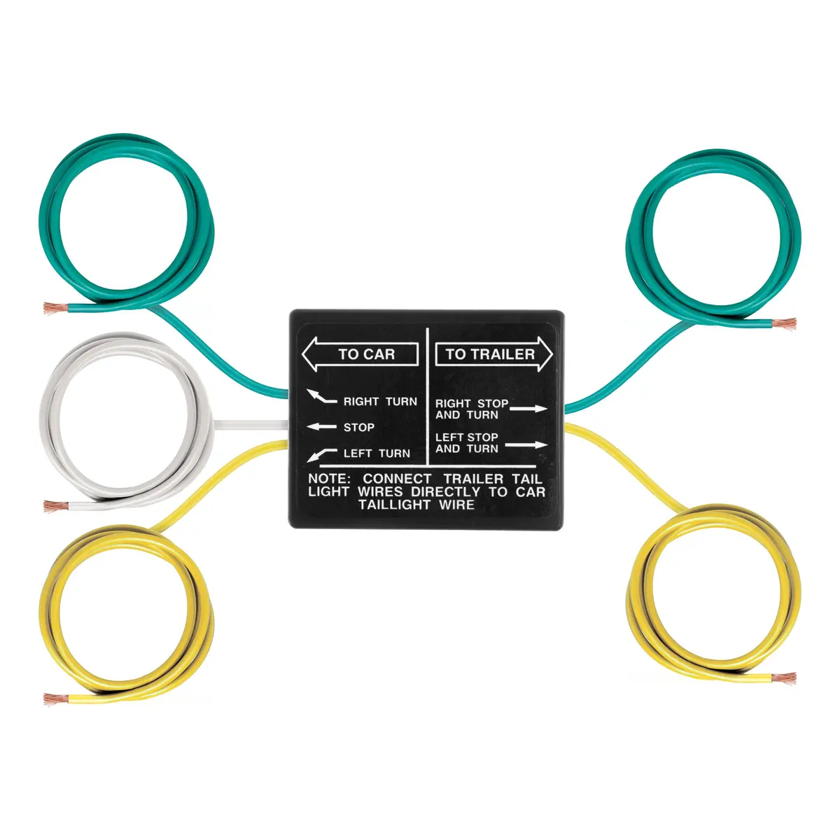 Curt 58240 Non-Powered 3-To-2-Wire Splice-In Tail Light Converter, Not Compatible With Led Lights 1