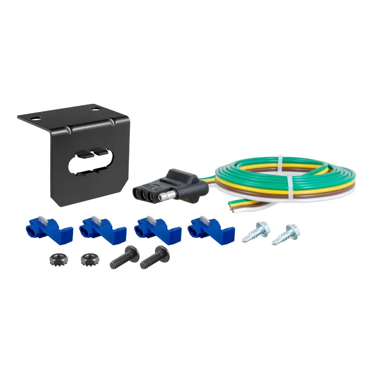 Curt 58345 Vehicle-Side 4-Way Trailer Wiring Harness, 4-Pin Trailer Wiring 1