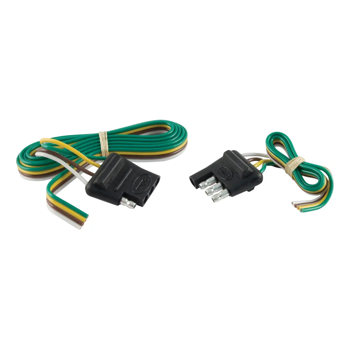 Curt 58355 4-Way Trailer Wiring Harness, 48-Inch Vehicle-Side Wires, 12-Inch Trailer-Side Wires, 4-Pin Trailer Wiring 1
