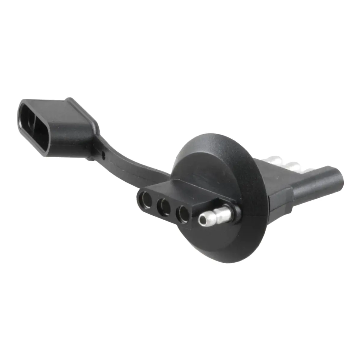 Curt 58404 4-Way Flat Vehicle-Side Trailer Wiring Adapter For 1-1/4-Inch License Plate Light Hole 1