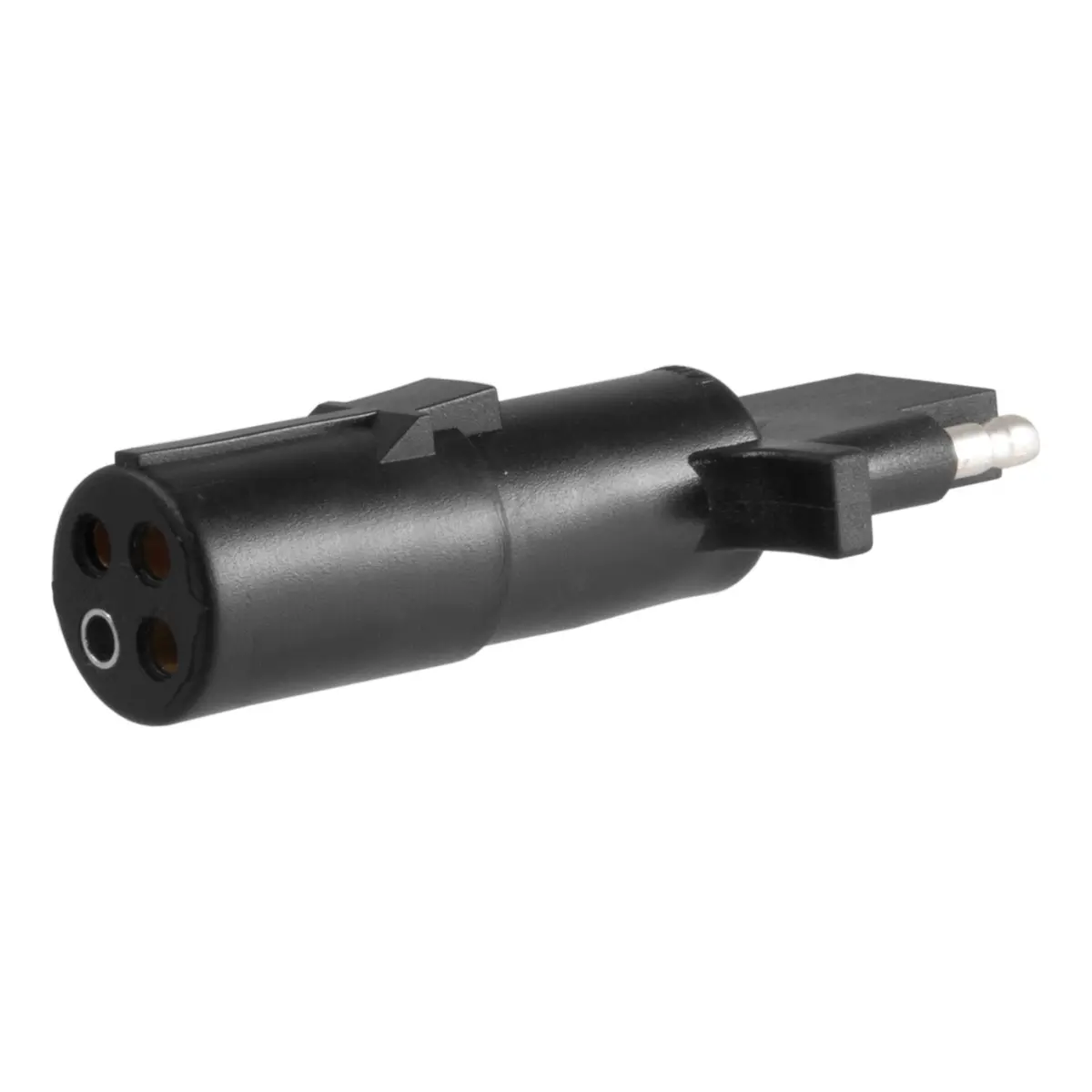 Curt 58414 Towing Electrical Adapter, 4-Way Round Vehicle Side To 4-Way Flat Trailer Side 1