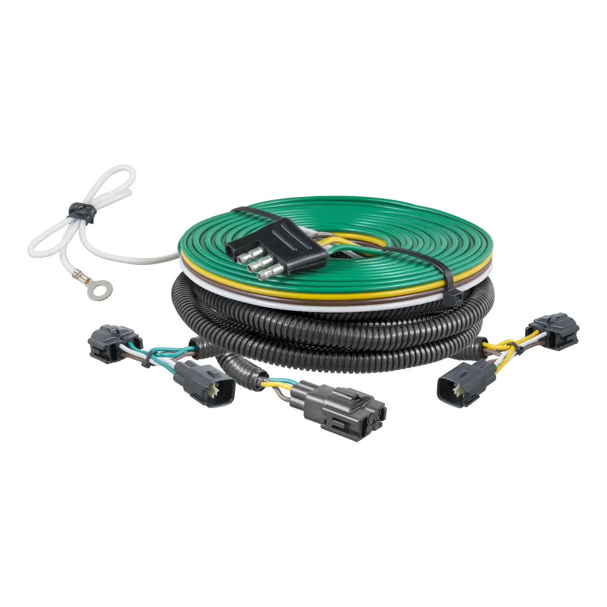 Curt 58902 Custom Towed-Vehicle Rv Wiring Harness For Dinghy Towing Select Jeep Wrangler Tj 1