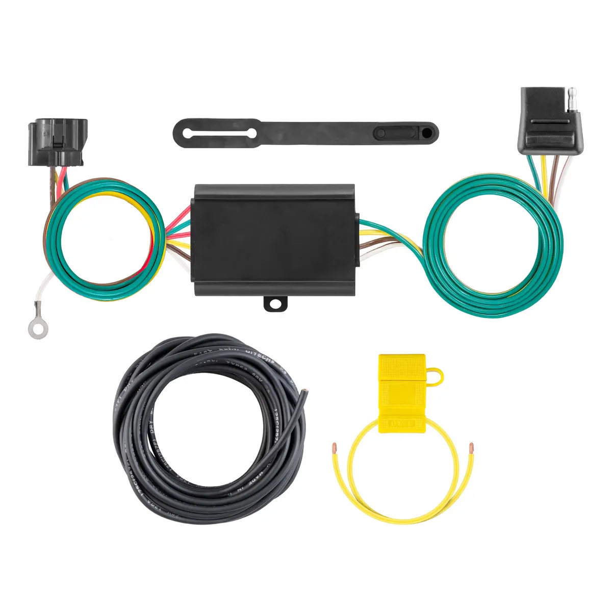 Curt 58920 Towed-Vehicle Rv Wiring Harness Add-On, 4-Pin Trailer Wiring 1