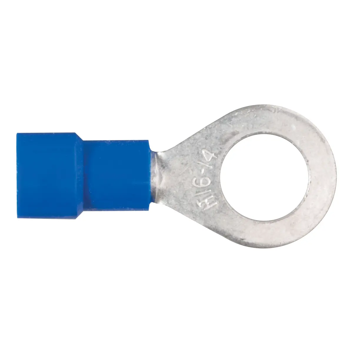 Curt 59522 16-14 Gauge Blue Vinyl-Insulated Ring Terminal Wire Connectors, 1/4-Inch Stud, 100-Pack 1