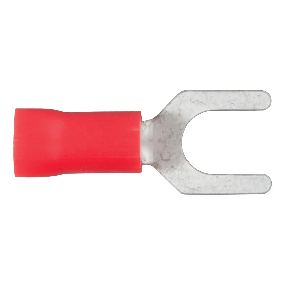 Curt 59611 22-18 Gauge Red Vinyl-Insulated Spade Terminal Connectors, #10 Stud, 100-Pack 1