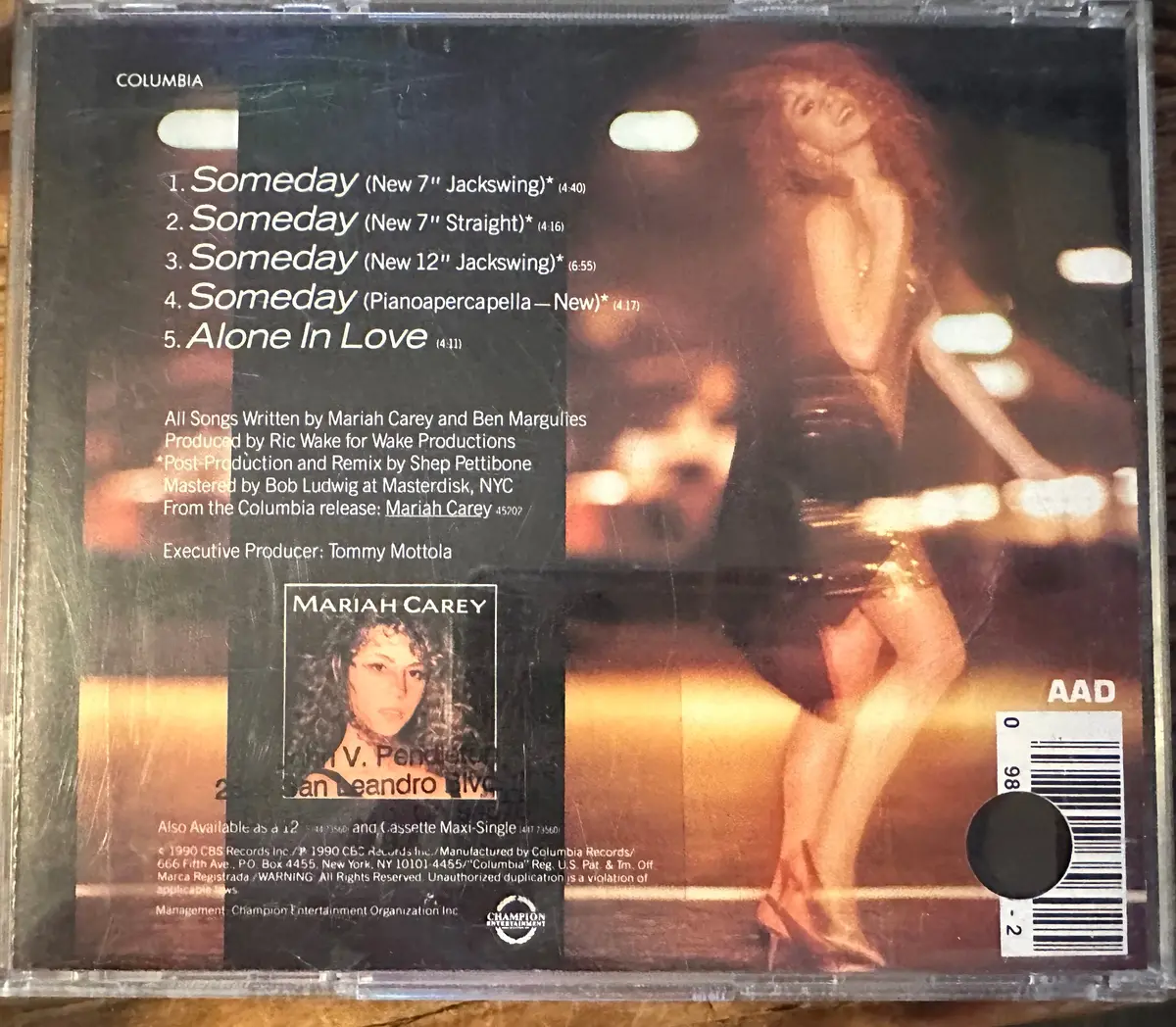 Mariah Carey - Someday (Remixes) Us Maxi-Cd Single -- Used 2